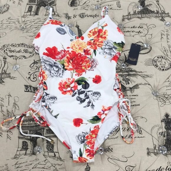 Rachel Rachel Roy Large Floral Print Swimsuit - Picture 3 of 6
